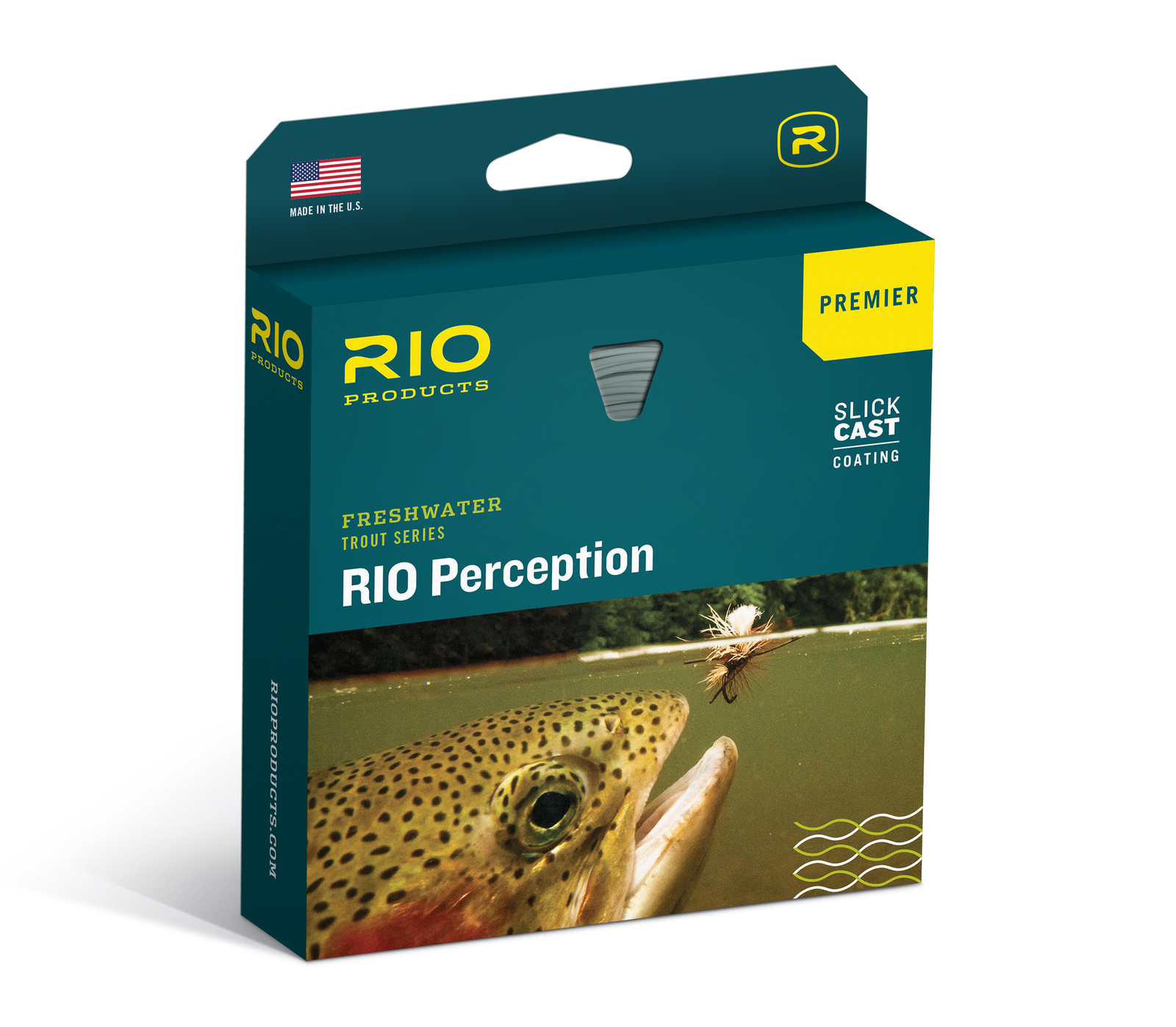 Rio Freshwater Trout Series Premier Rio Perception · WF · 4wt · Floating · Green-Camo
