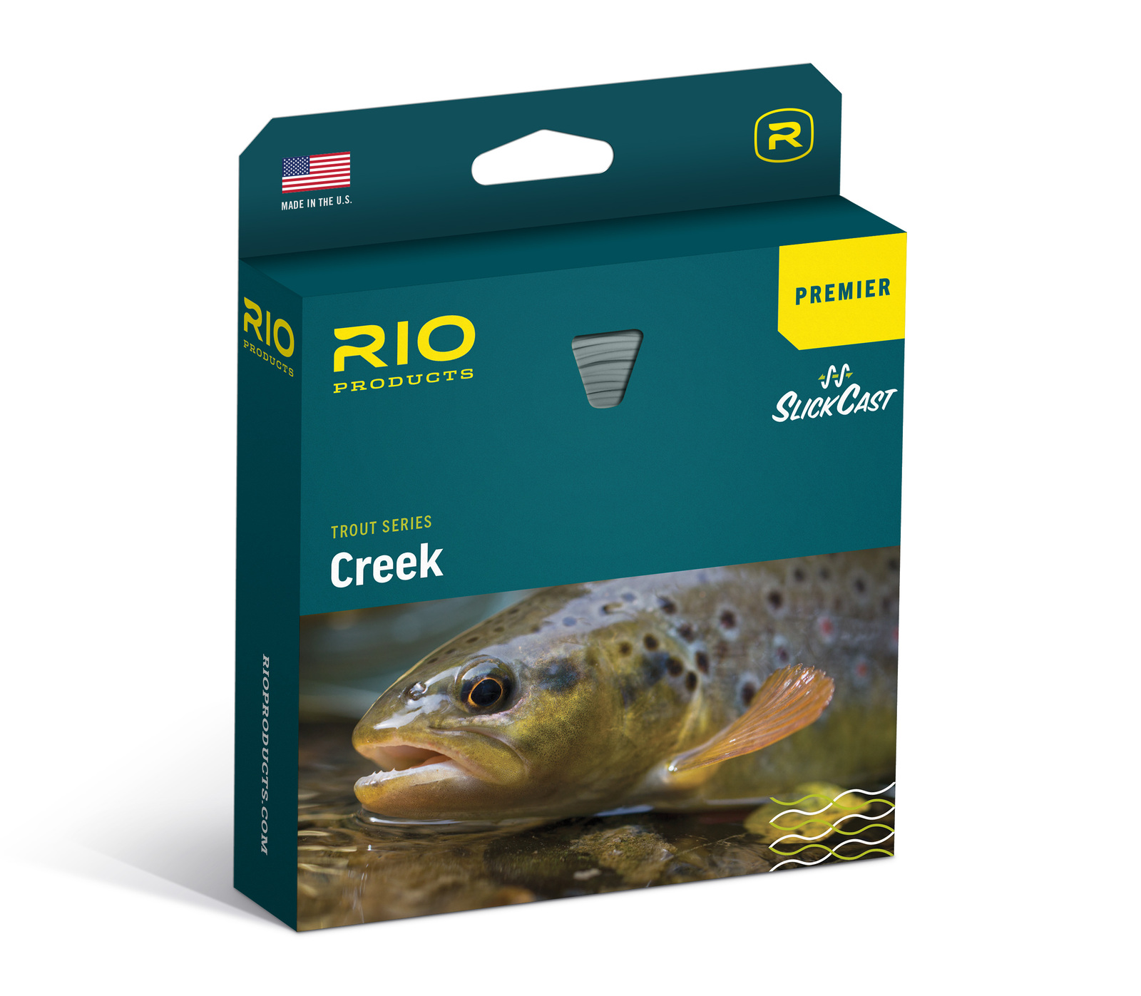 Rio Premier Rio Creek Fly Line · WF · 3wt · Floating · Green - Yellow