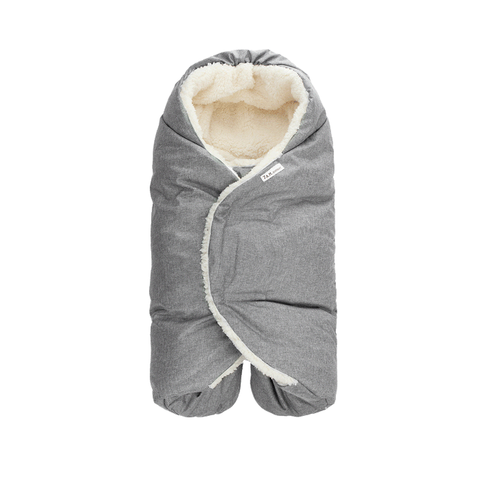 7 AM Enfant Nido Cloud Heavyweight Car Seat Wrap · Medium · Heather Grey