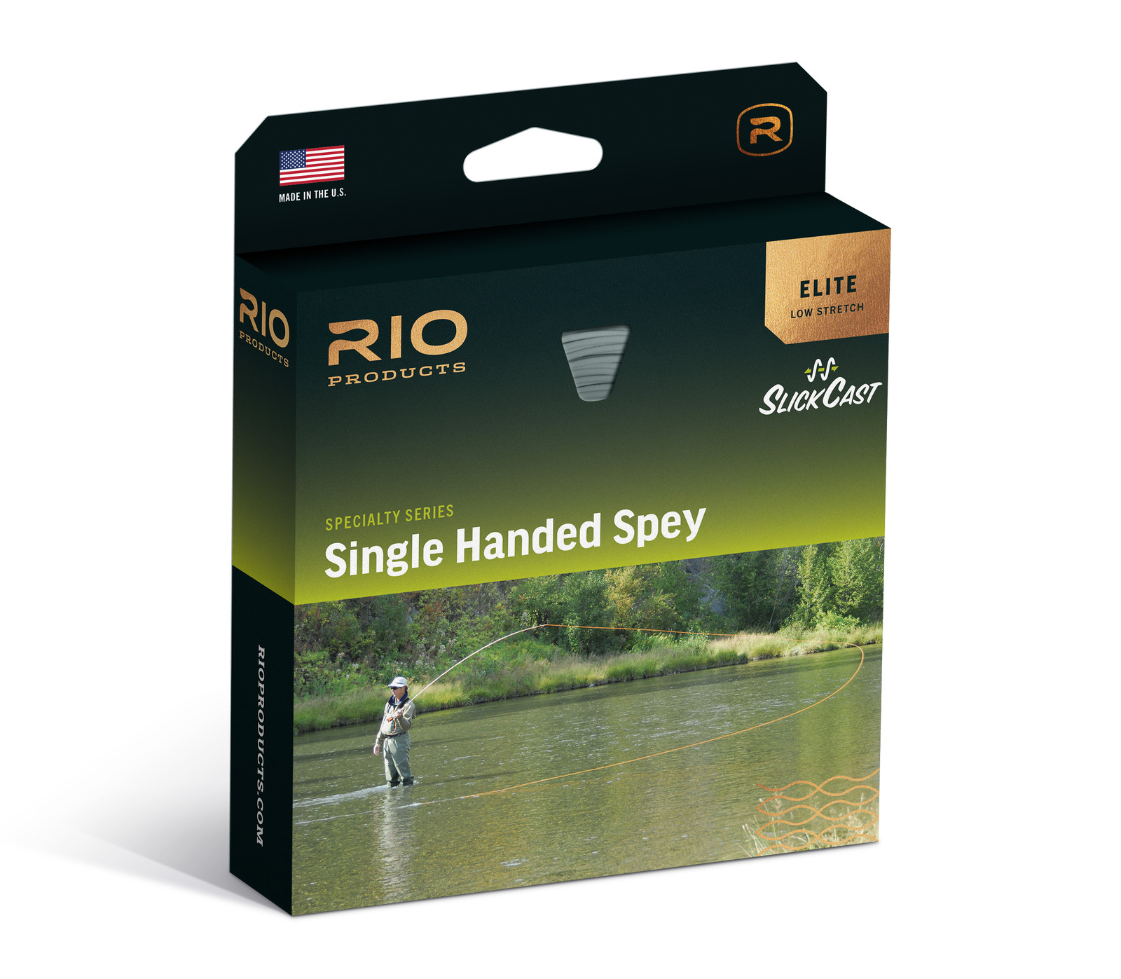 Rio Freshwater Specialty Series Elite Single Handed Spey · WF · 4wt · Floating · Peach-Camo