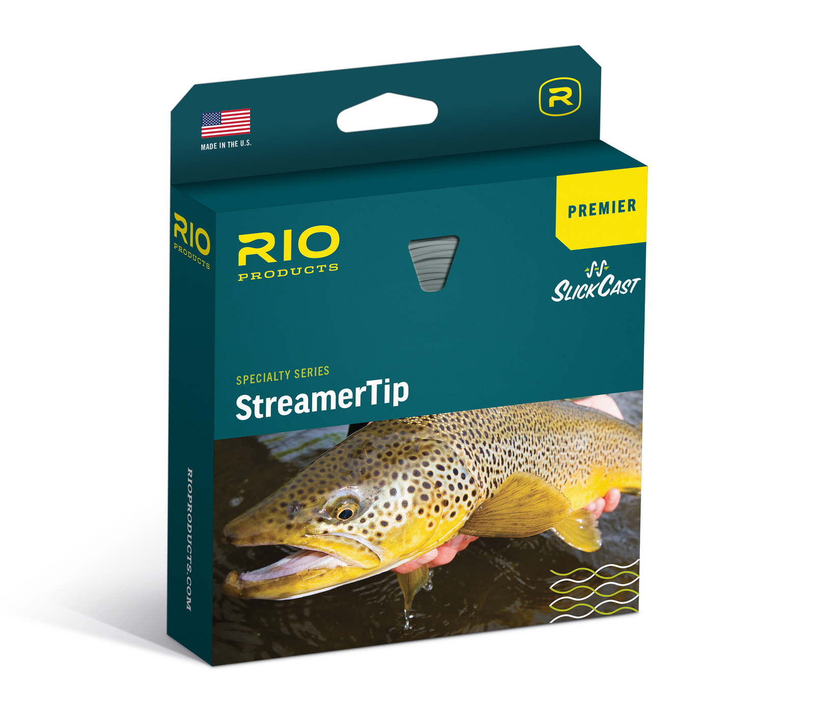 Rio Freshwater Sink Tip Series Premier Streamer Tip · WF · 8wt · Intermediate · Clear-Yellow-Pale Green