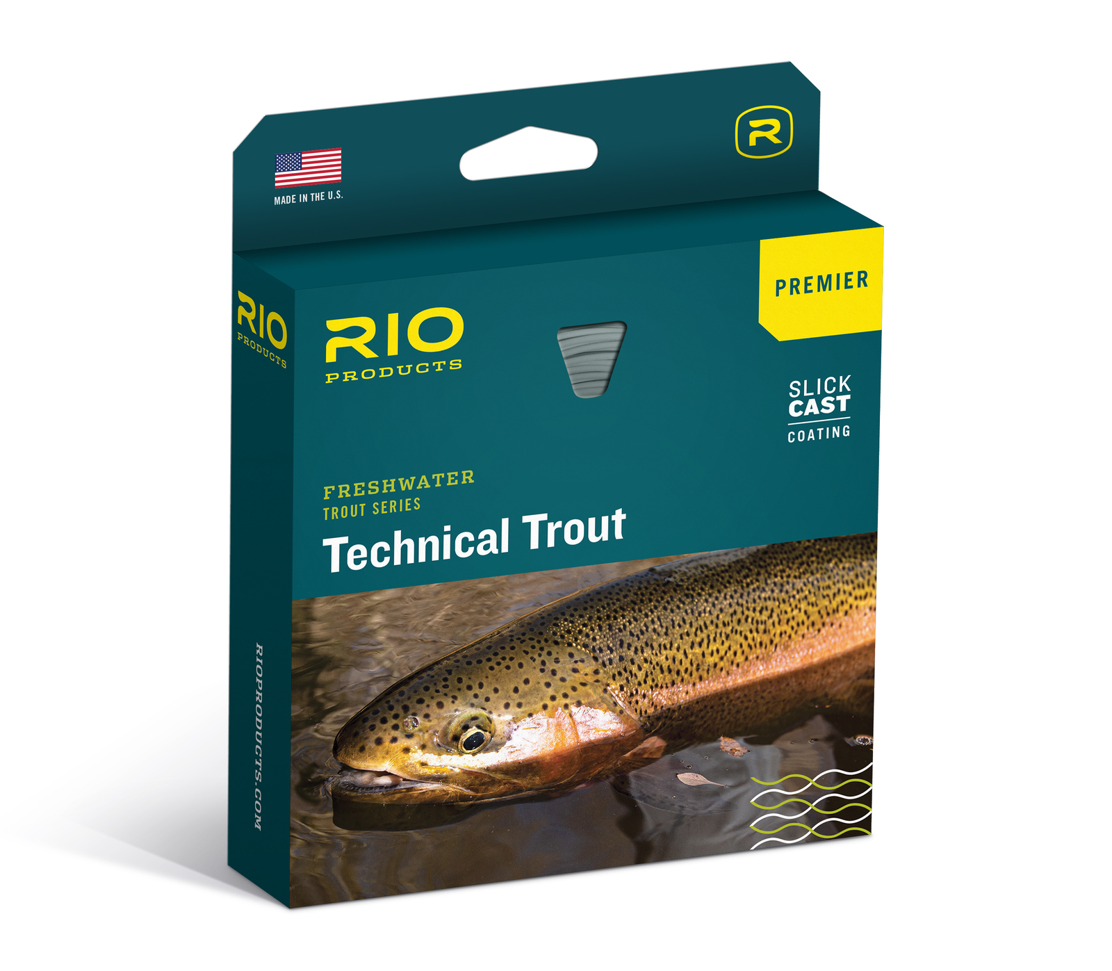 Rio Freshwater Trout Series Premier Technical Trout · WF · 5wt · Floating · Sky Blue - Peach