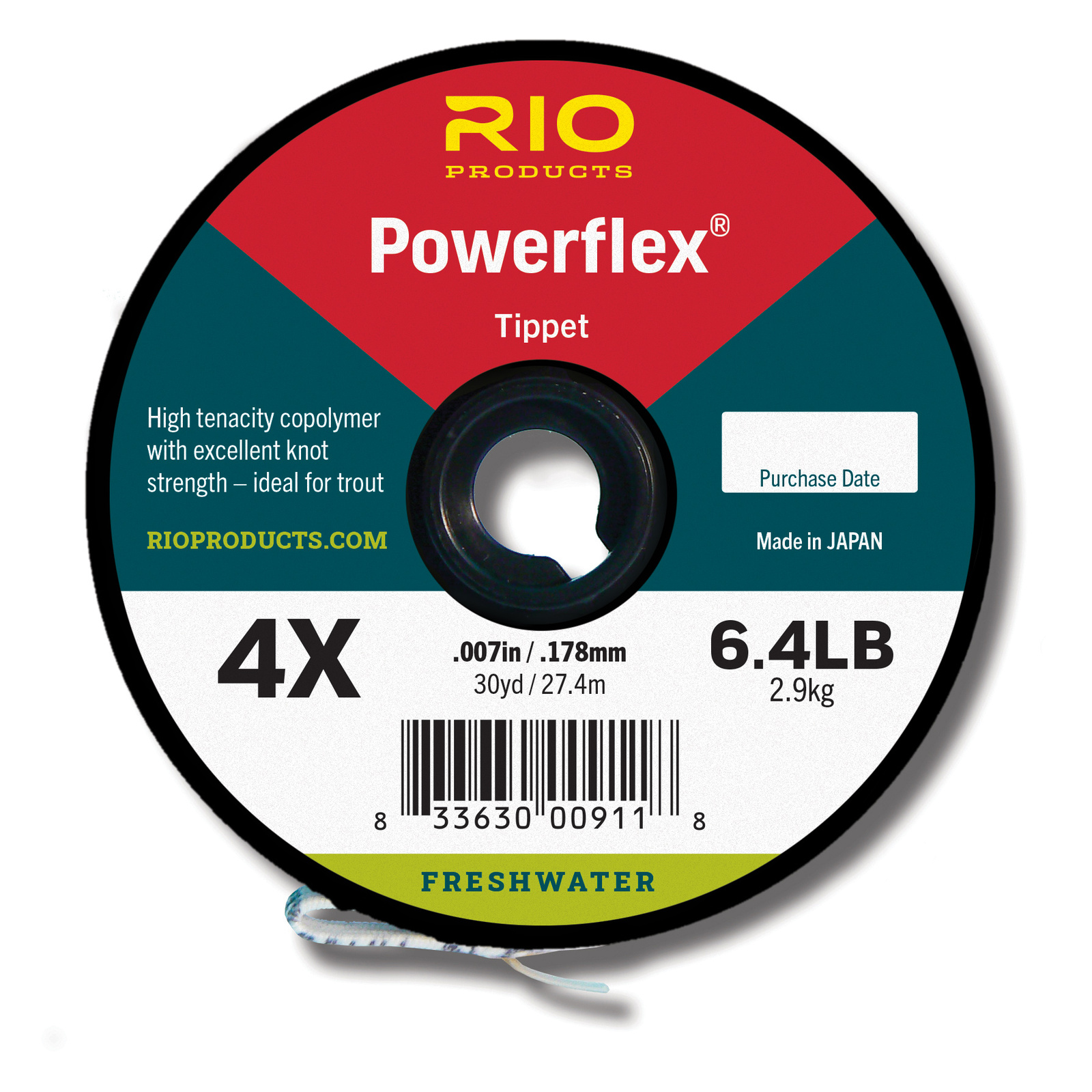 Rio Freshwater Powerflex Tippet · 4x · 330 ft