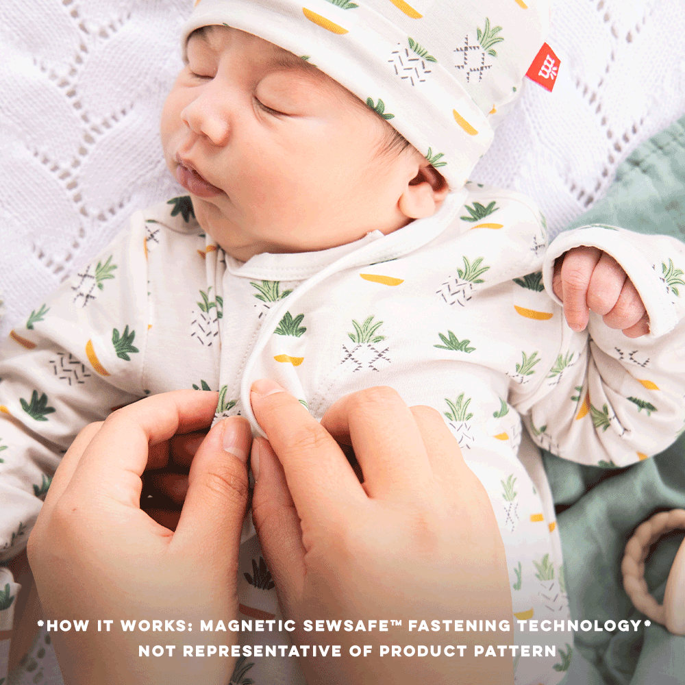 Magnetic Me Modal Newborn Gown + Hat Set Little Duckling